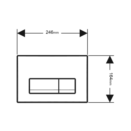 Geberit Selnova Toilet with Delta Cistern and Flush Plate 118.350.21.1