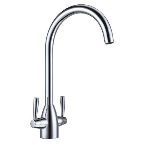 Highlife Leith Twin LeverSsink Mixer Chrome 12331
