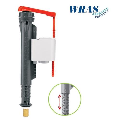 Wirquin Pro Jollyfill 1/2" Brass Tail Telescopic Bottom Entry Inlet Valve Ultra Quiet 10120687