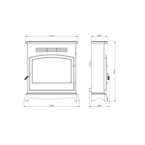 Be Modern Elstow Outset Electric Stove 19364