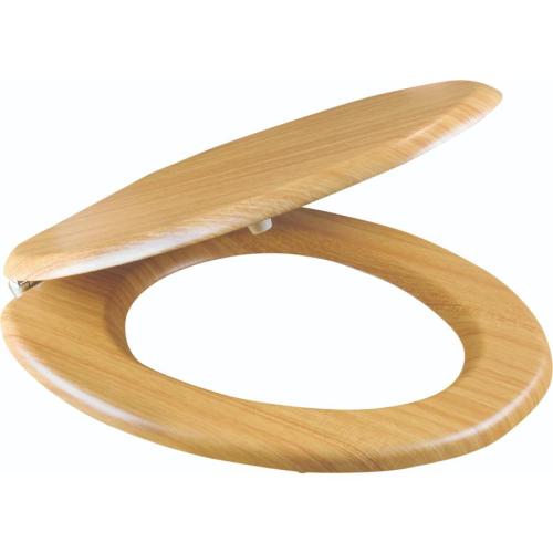 Plumb2u Light Wood Effect Toilet Seat Standard Close