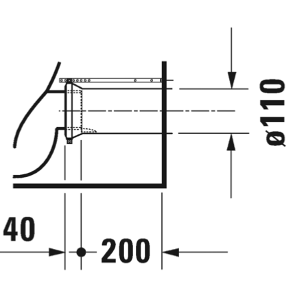 Duravit DuraStyle 650mm Basic Close Back Pan Toilet 2182090000