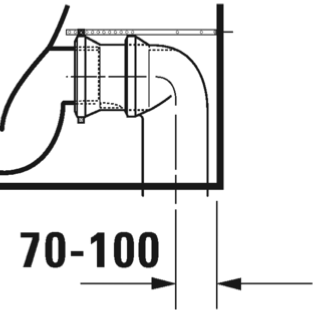 Duravit DuraStyle 650mm Basic Close Back Pan Toilet 2182090000