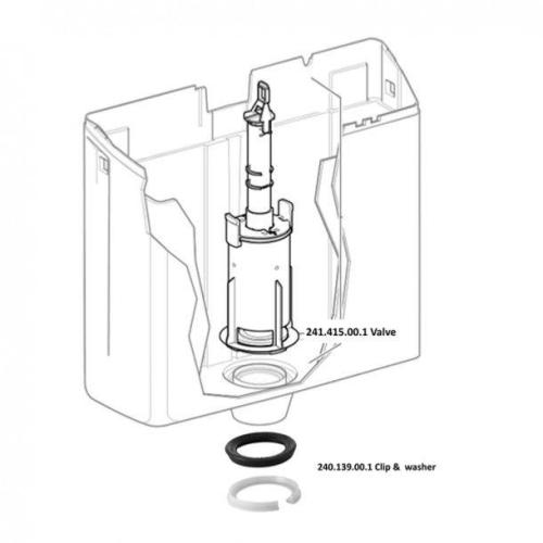 Geberit Tilting Seal for Exposed Cisterns AP123, AP124 ,AP130 - 240.139.00.1