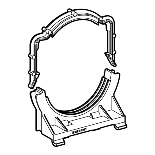 Geberit Pipe Bracket for WC Outlet Bend 242.012.00.1