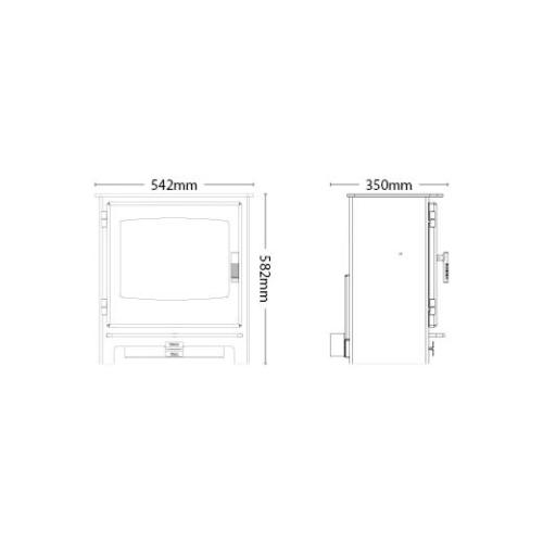 Be Modern Ignite 5 Widescreen Multi Fuel Stove 26921