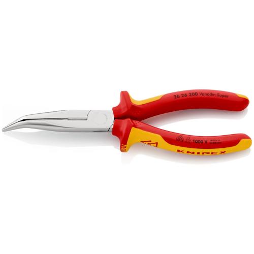 Knipex Snipe Nose Stork Beak Side Cutting Pliers Insulated VDE Chrome-plated 200mm 26 26 200