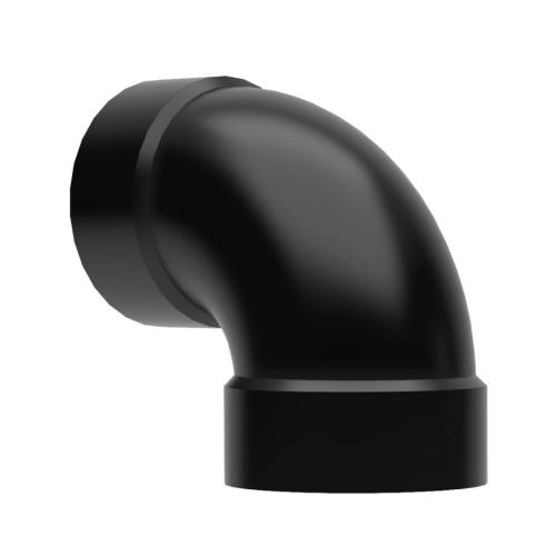 Be Modern 4" Decorative Flue Pipe 90? Black 27243