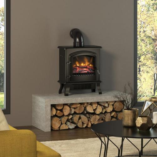 Be Modern 4" Decorative Flue Pipe 90Â° Black 27243