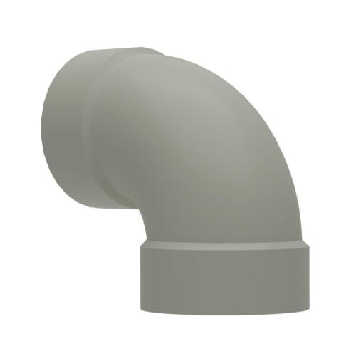 Be Modern 4" Decorative Flue Pipe 90? French Grey 27278