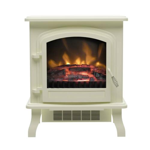 Be Modern Colman Electric Stove in Cream with Log Bed 27529