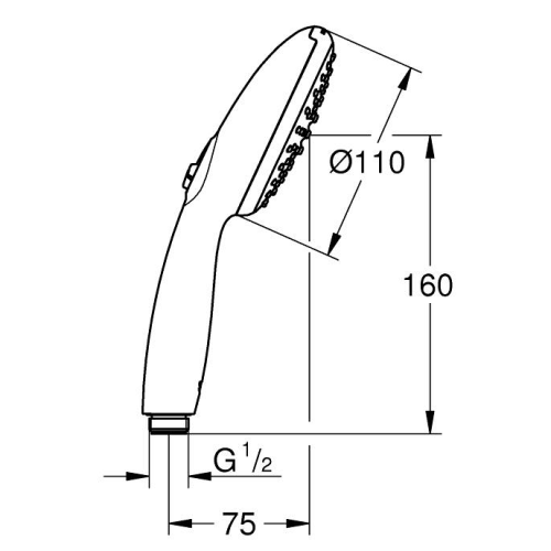 Grohe Tempesta 110 Hand Shower 2 Sprays 27597003
