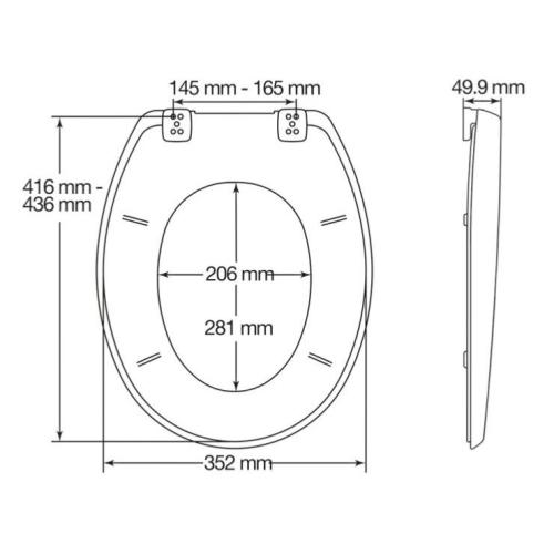 Bemis Atlantic Spa Ultra-Fix Toilet Seat White 108054000