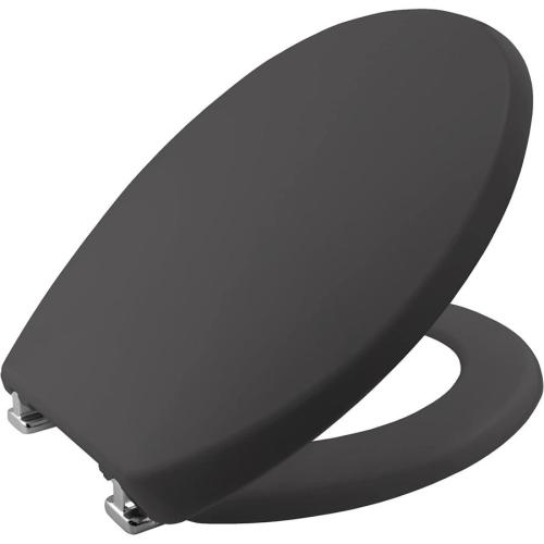 Bemis Atlantic Round Spa Ultra-Fix Toilet Seat Grey 108054085