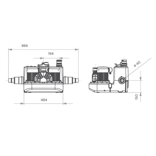 Saniflo Sanicom 2 Heavy Duty Pump 30004