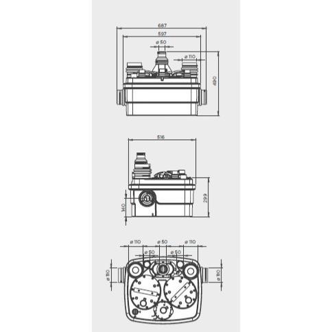 Saniflo Sanicubic 2 Pro Macerator Pump 6102