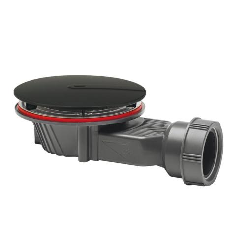 Wirquin Black Fast Flow Shower Waste 90mm 30723786
