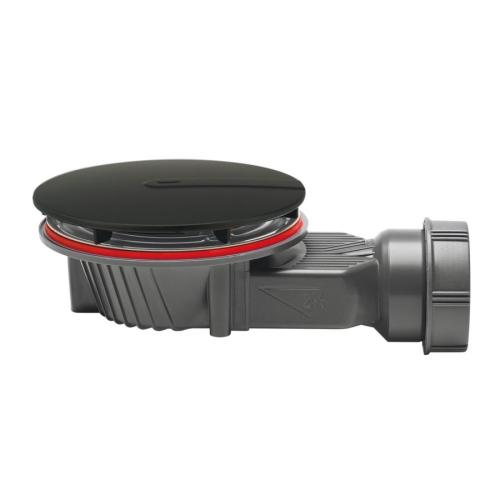 Wirquin Black Fast Flow Shower Waste 90mm 30723786