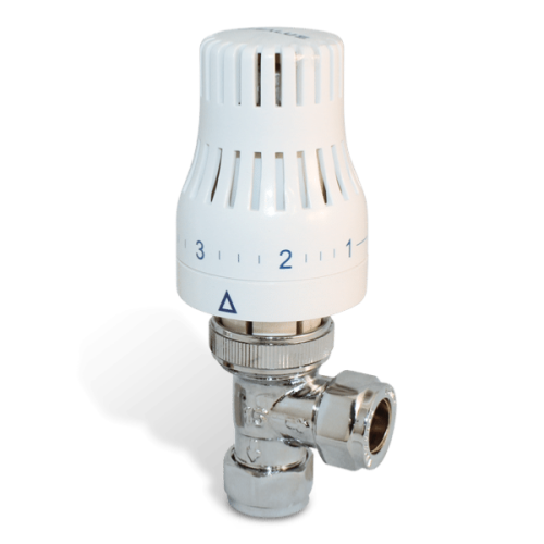 Salus TRV310A 15mm Angled Thermostatic Radiator Valve with Reducer