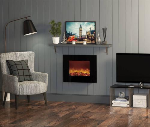Be Modern 25? Quattro Wall Mounted Electric Fire Curved 35130