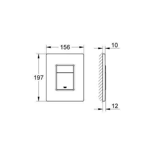 Grohe Skate Cosmopolitan Flush Plate 38732000