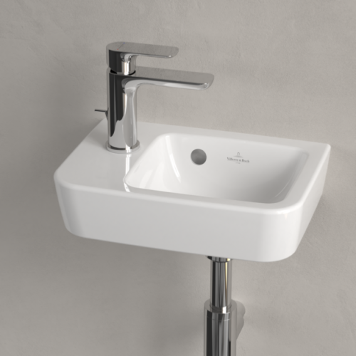 Villeroy & Boch O.Novo Wall Hung Basin with Overflow 360 x 250mm (Left Hand) 43423601