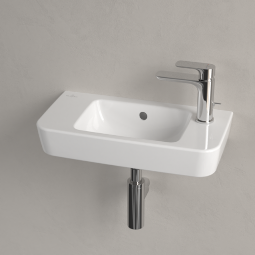 Villeroy & Boch O.Novo Wall Hung Basin with Overflow 500 x 250mm (Right Hand) 4342R501