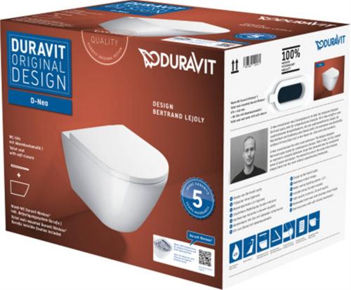 Duravit D-Neo Toilet Set Wall-mounted 45770900A1