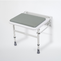 Bathex Compact Padded Shower Seat - White/Grey 49950