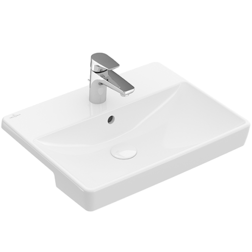 Villeroy & Boch Avento 550 x 440mm 1TH Semi-Recessed Basin 4A065501