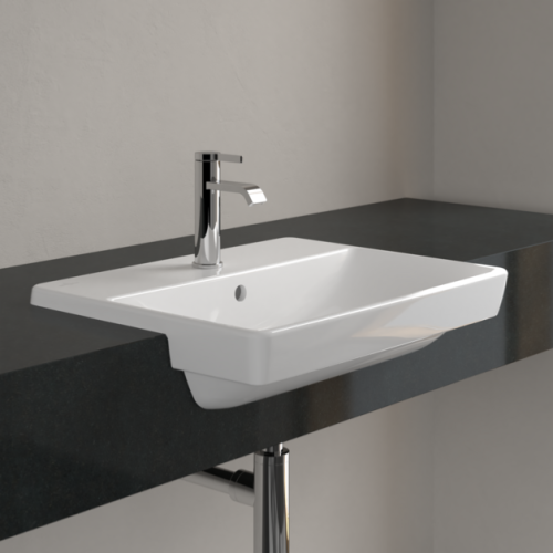 Villeroy & Boch Avento 550 x 440mm 1TH Semi-Recessed Basin 4A065501