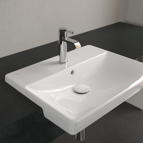 Villeroy & Boch Avento 550 x 440mm 1TH Semi-Recessed Basin 4A065501