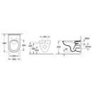 Villeroy & Boch O.Novo Rimless Wall Hung Toilet Pan 5660R001
