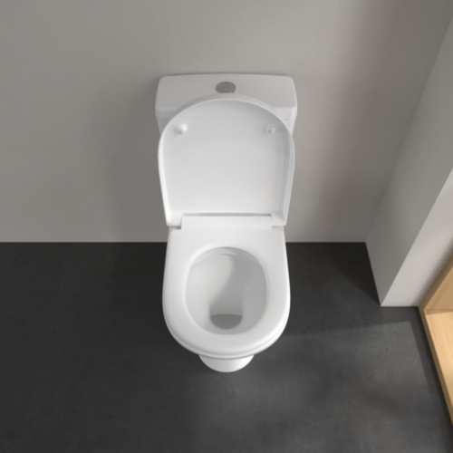 Villeroy & Boch O.novo Open Back Rimless Close Coupled Toilet Pan 5661R001