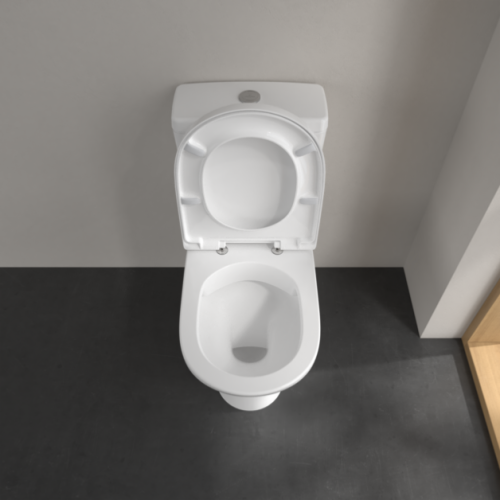 Villeroy & Boch O.novo Open Back Rimless Close Coupled Toilet Pan 5661R001