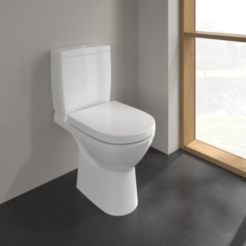 Villeroy & Boch O.novo Compact Rimless Close Coupled Toilet Pan 5689R001