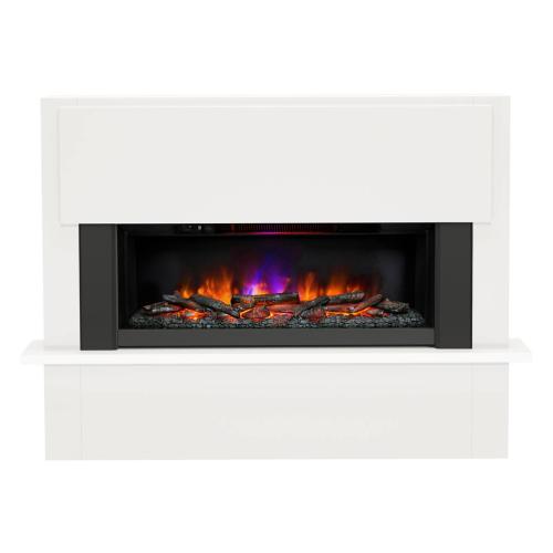 Be Modern FLARE Fairview 63" Floorstanding Electric Fireplace in Ash White 61840