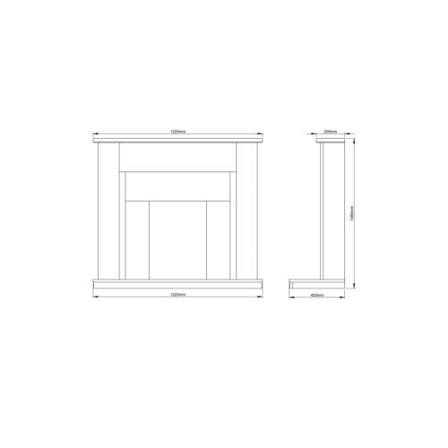 Be Modern Elda Marble Surround 62189