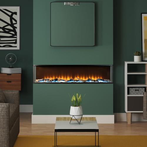 Be Modern Invision 1250 Wall Inset Electric Fire 63606