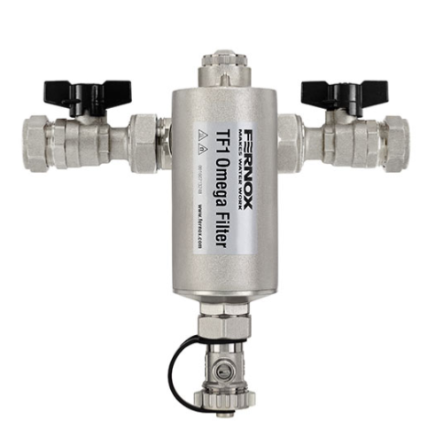 Fernox TF1 Omega 22mm Filter with Isolating Valves 62249