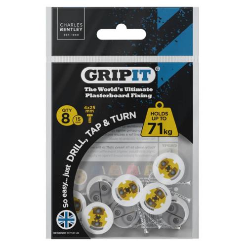 Gripit 15mm Yellow Gripit Pack of 25 GP1525