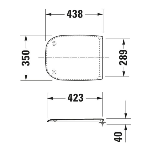 Duravit D-Code Toilet Seat White 0067390099