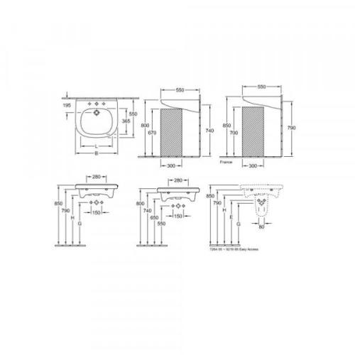 Villeroy & Boch Architectura Trap Cover 185 x 282mm 72640001