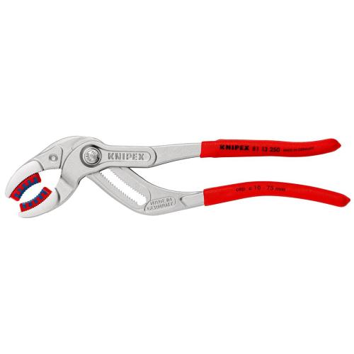 Knipex Siphon and Connector Pliers with Exchangeable Plastic Jaws Chrome-plated 250mm 81 13 250