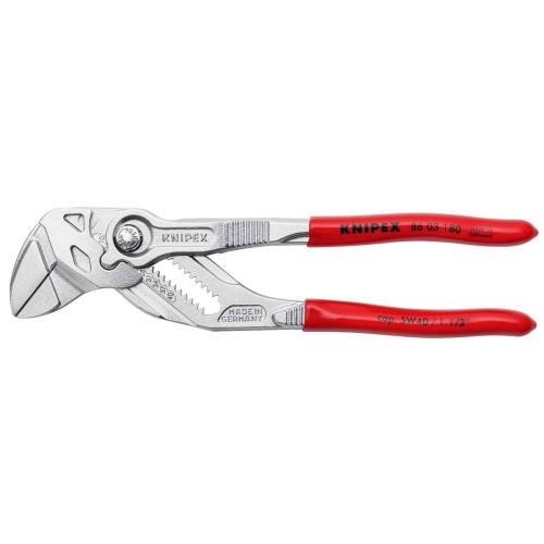 Knipex Pliers Wrench Plastic Coated Chrome-plated 180mm 86 03 180