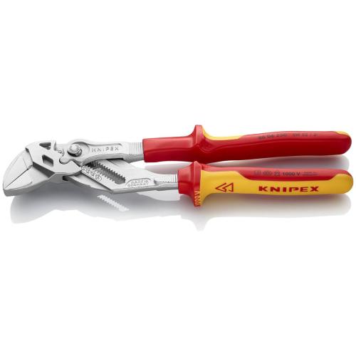 Knipex Pliers Wrench Insulated Multi-component Grips VDE Chrome-plated 250mm 86 06 250