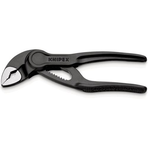 Knipex Cobra XS Pipe Wrench and Water Pump Pliers Grey Atramentized 100mm 87 00 100 BK