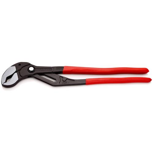 Knipex Cobra XXL Pipe Wrench and Water Pump Pliers Plastic Coated Grey Atramentized 560mm 87 01 560