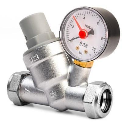Inta 22mm Pressure Reducing Valve With Guage + Filter PRV22332210.1