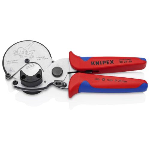 Knipex Pipe Cutter for Composite and Plastic Pipes Chrome-plated 210mm 90 25 25